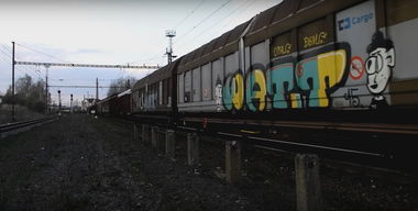 Graffiti Train in Česko - Photo by freightraffic - watt, fr8 (2015)