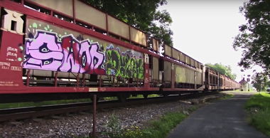 Graffiti Train in Česko - Photo by freightraffic - swor, dylen, e2e (2016)