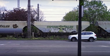 Graffiti Train in District of košice iv - Photo by freightraffic - ditno, freight, fret (2016)