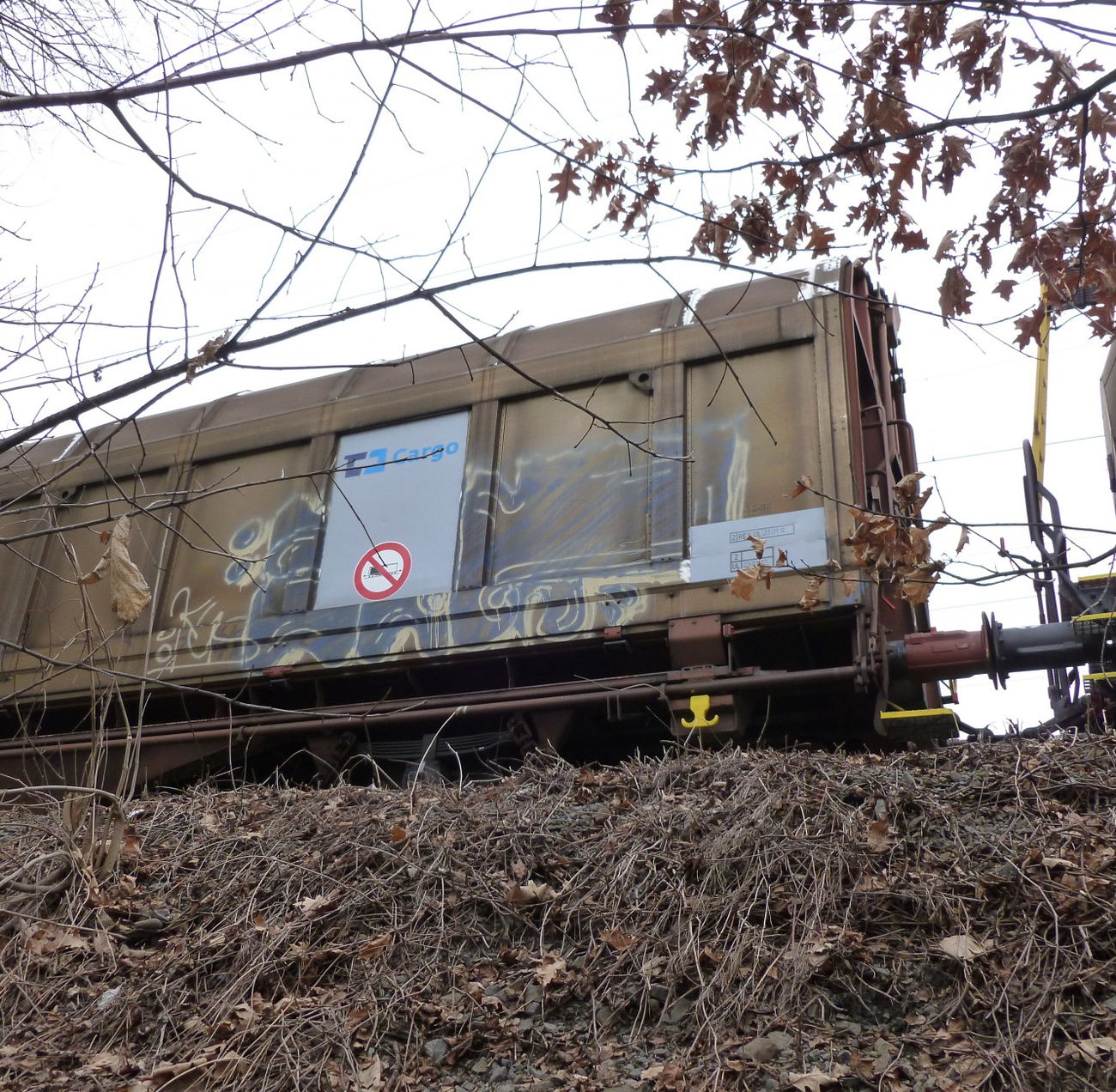 Graffiti Train in Praha - Photo by freightraffic - kgs, freight, fret (2013)