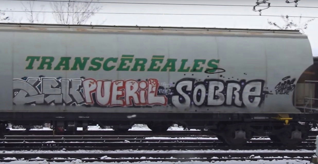 Graffiti Train in Česko - Photo by freightraffic - tsk, pueril, sobre (2015)