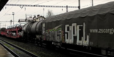 Graffiti Train in ústí nad labem - Photo by freightraffic - wns, sopel, fr8 (2017)
