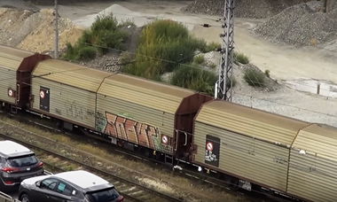 Graffiti Train in Vendolí - Photo by freightraffic - snoui, freight (2015)