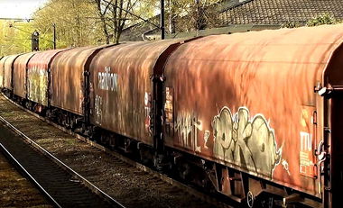 Graffiti Train in Pesnica - Photo by freightraffic - piko, fr8, freight (2016)