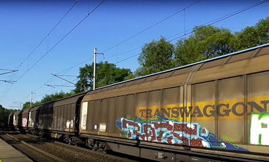 Graffiti Train in Česko - Photo by freightraffic - rats, freight, train (2016)