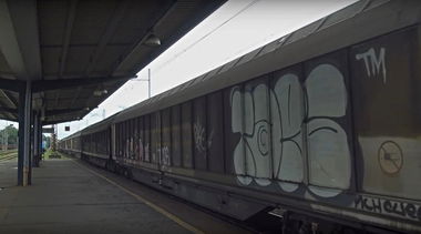 Graffiti Train in Ostrava - Photo by freightraffic - taps, fr8, freight (2016)