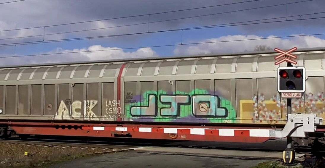 Graffiti Train in Česko - Photo by freightraffic - ack, lash, csmo (2016)