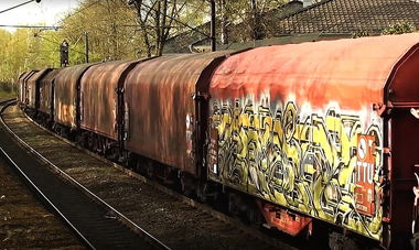 Graffiti Train in Šentilj - Photo by freightraffic - stero, wc, fr8 (2016)