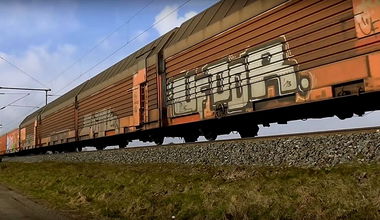 Graffiti Train in Německo - Photo by freightraffic - ufddr, fr8, freight (2016)