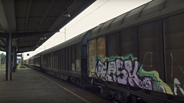 Graffiti Train in Ostrava - Photo by freightraffic - fask, fr8, freight (2016)