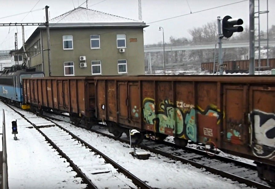 Graffiti Train in Brno - Photo by freightraffic - rde, freight (2017)