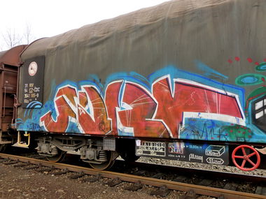 Graffiti Train in Česko - Photo by freightraffic - fr8, freight, cargo (2017)