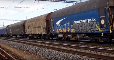 Graffiti Train in District of čadca - Photo by freightraffic - fr8, freight (2017)