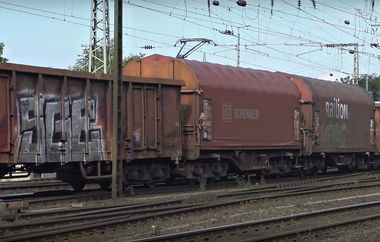 Graffiti Train in Rybnik - Photo by freightraffic - sge, freight, fret (2016)
