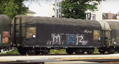 Graffiti Train in Zlín - Photo by freightraffic - mar, wagon, fr8 (2015)