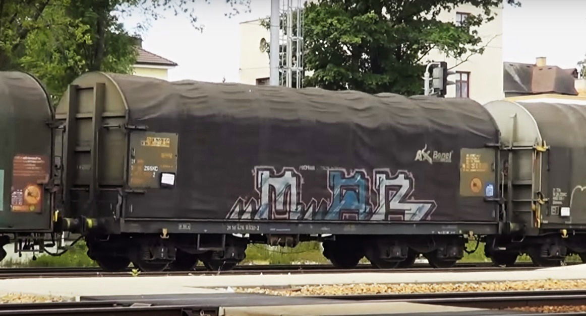 Graffiti Train in Zlín - Photo by freightraffic - mar, wagon, fr8 (2015)