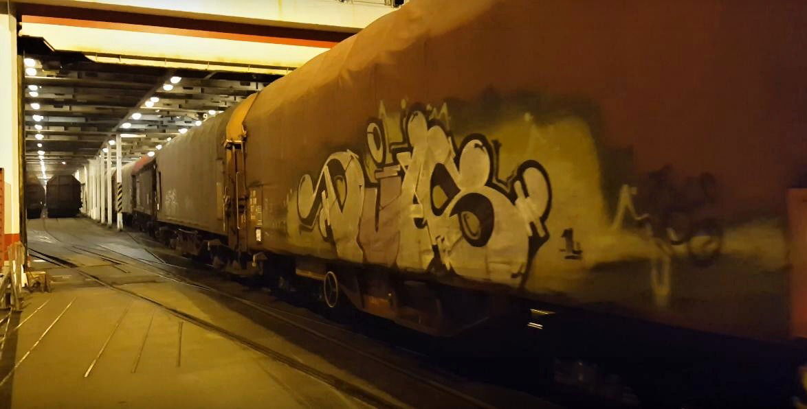 Graffiti Train in Německo - Photo by freightraffic - puls, freight, fr8 (2016)