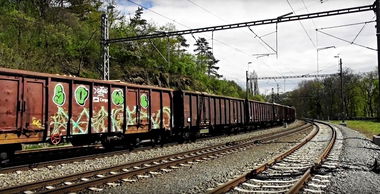 Graffiti Train in Česko - Photo by freightraffic - soul, graffiti, freight (2017)