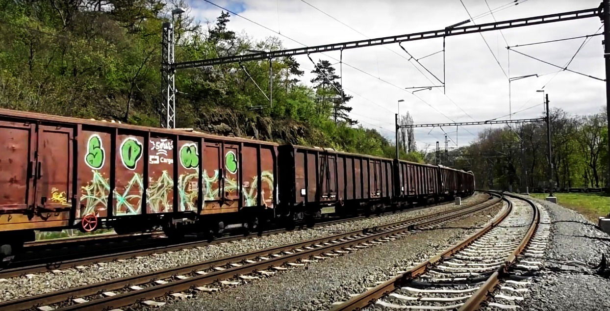 Graffiti Train in Česko - Photo by freightraffic - soul, graffiti, freight (2017)