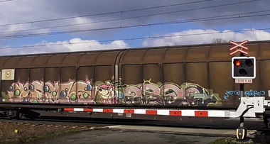 Graffiti Train in Česko - Photo by freightraffic - cems, fret, freight (2016)