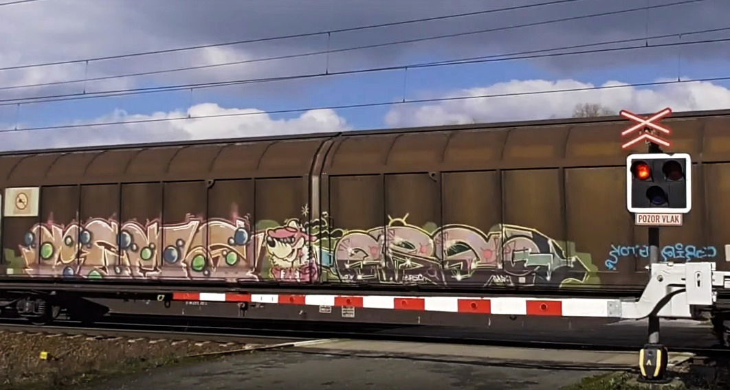 Graffiti Train in Česko - Photo by freightraffic - cems, fret, freight (2016)
