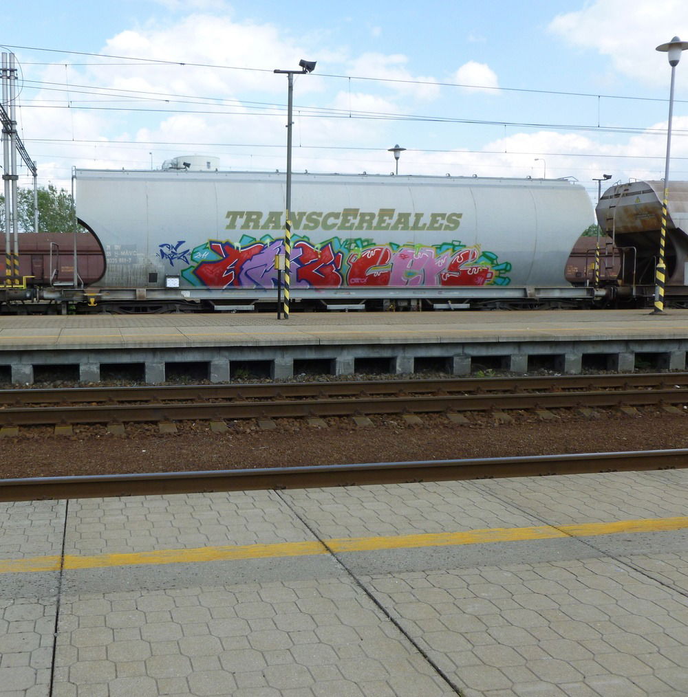 Graffiti Train in Ostrava - Photo by freightraffic - aiez, cers, fr8 (2015)