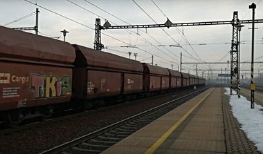 Graffiti Train in Ostrava - Photo by freightraffic - pokus, freight (2017)