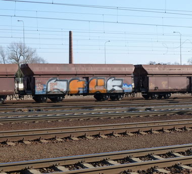 Graffiti Train in Ostrava - Photo by freightraffic - mfls, freight (2014)