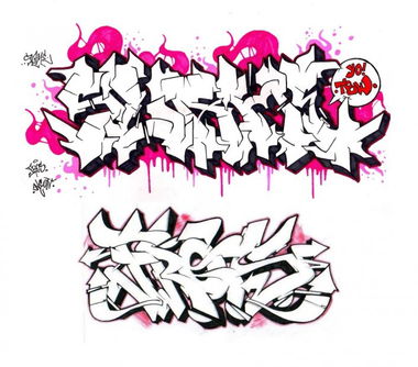 Graffiti Sketch in Tula - Photo by fros