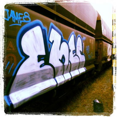 Graffiti Train in Düsseldorf - Photo by froschfurz - Ehec (2013)