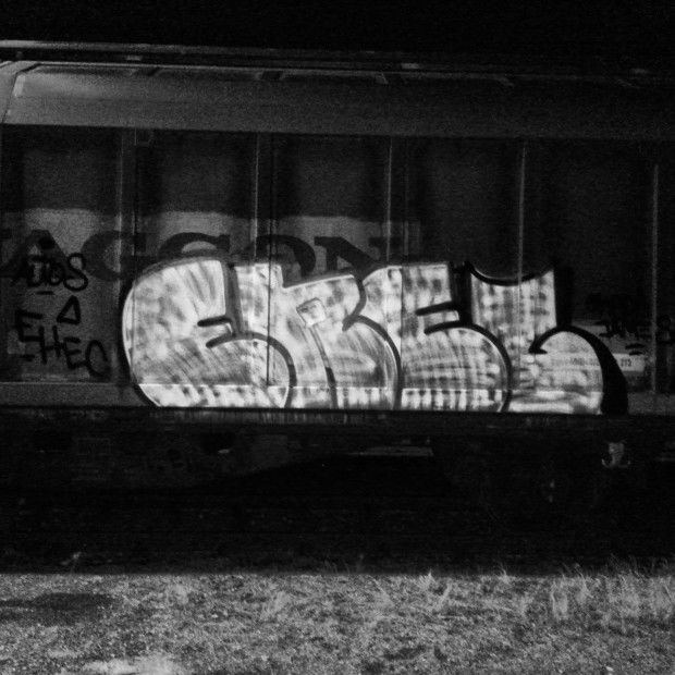 Graffiti Train in Düsseldorf - Photo by froschfurz - Ehec (2013)