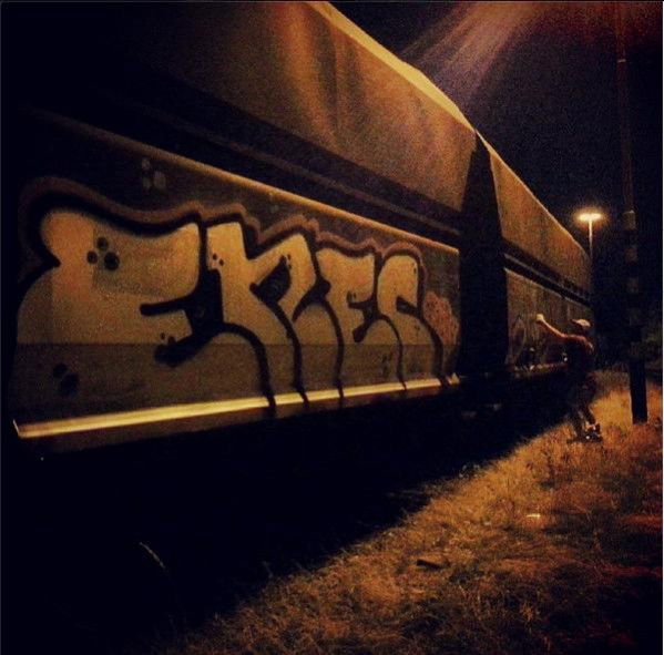 Graffiti Train in Germany - Photo by froschfurz - Ehec (2013)