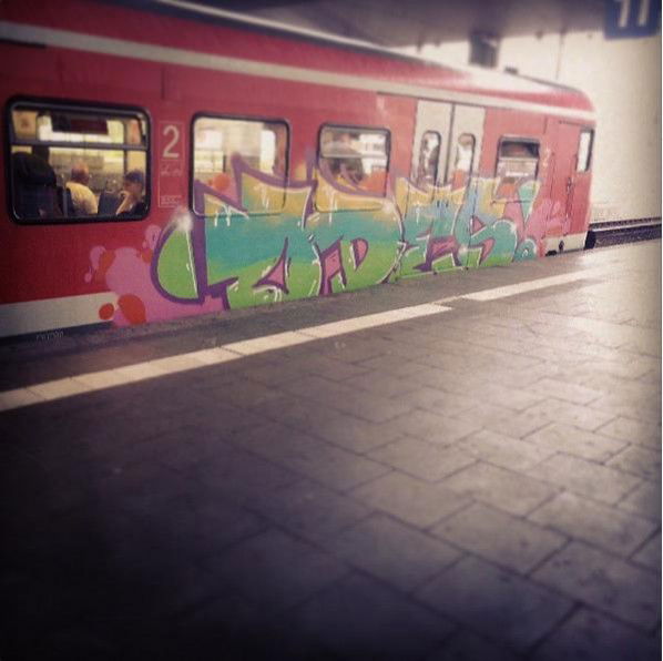 Graffiti Train in Germany - Photo by froschfurz - Odes (2013)