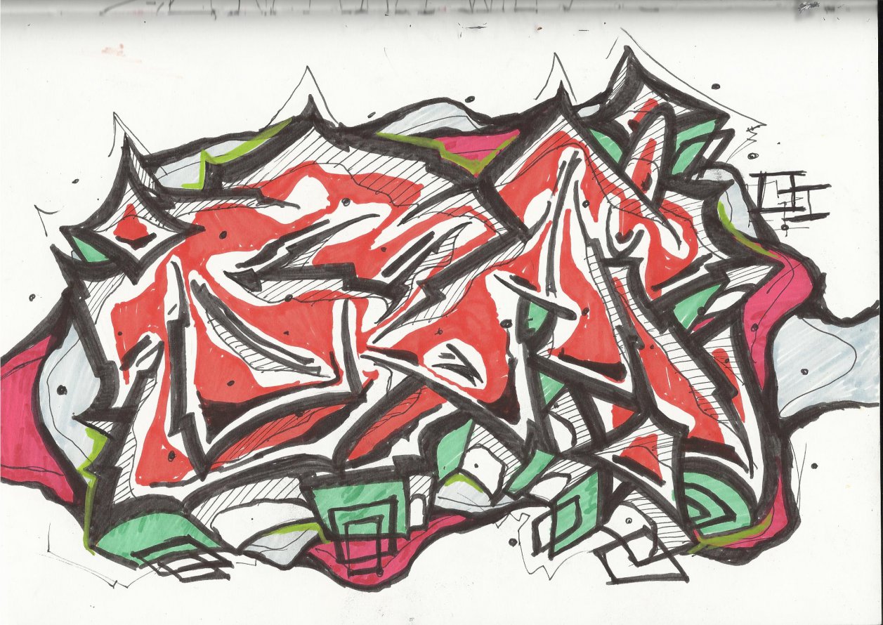 Graffiti Sketch - Photo by fuckeverybody (2014)