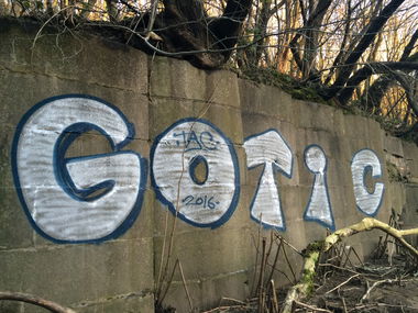 Graffiti Bombing - Photo by funkshit - gotic (2016)