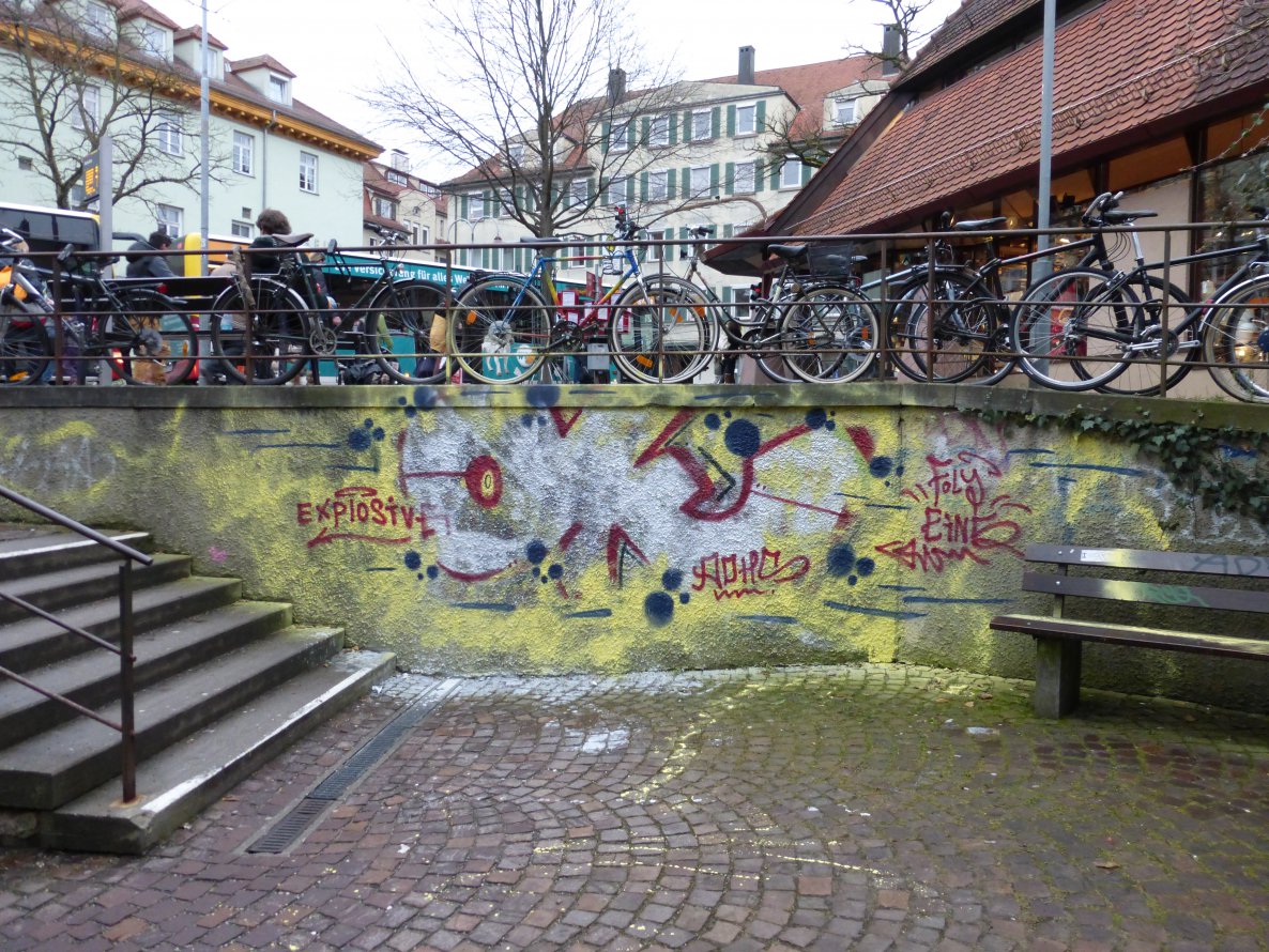 Graffiti Bombing - Photo by funkydude33 - OK, ADHS, Tübingen