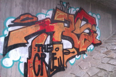 Graffiti Bombing - Photo by funkydude33 - TBS, Crew, Tübingen (2013)