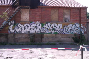 Graffiti Bombing - Photo by funkydude33 - DR.UGS, LADER, TÜBINGEN (2012)