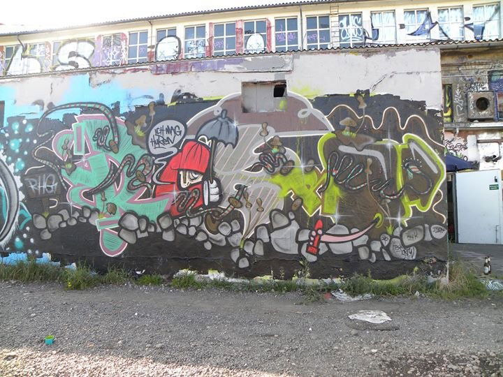 Graffiti Wall - Photo by funkytoyshit - retro, funky, toy