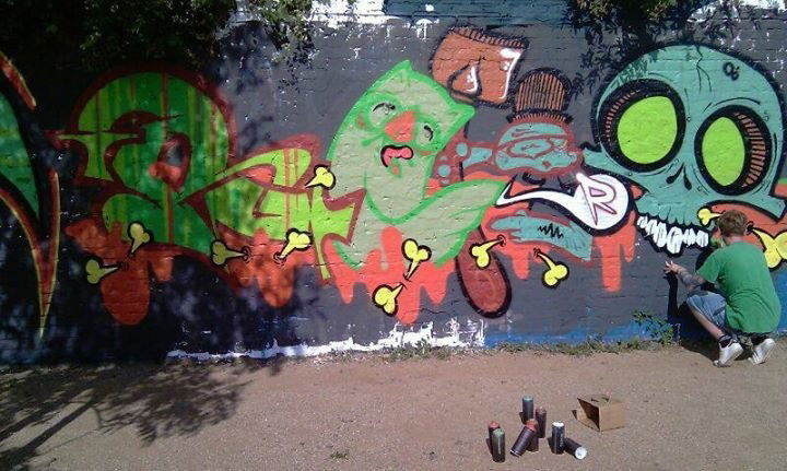 Graffiti Wall - Photo by funkytoyshit - owldirtybastard, bunt, funky