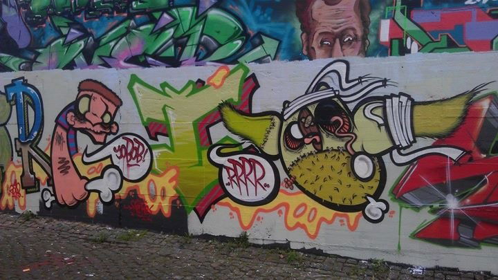 Graffiti Wall - Photo by funkytoyshit - retro, funky, toy