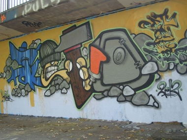 Graffiti Wall - Photo by funkytoyshit - retro, Tresor, panzerknacker