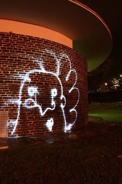 Graffiti Wall - Photo by funkytoyshit - light, funky, toy