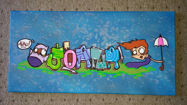 Graffiti Sketch - Photo by funkytoyshit - retro, funky, toy