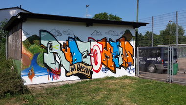 Graffiti Wall - Photo by funkytoyshit - retro, funky, toy