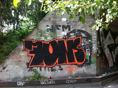 Graffiti Bombing in Zaporizhzhya - Photo by funsone - graffiti, bombing, walls (2013)