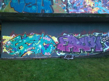 Graffiti Wall - Photo by futlocker - teig, taik, erak