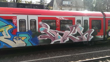 Graffiti Train - Photo by gartenzwerg - ......