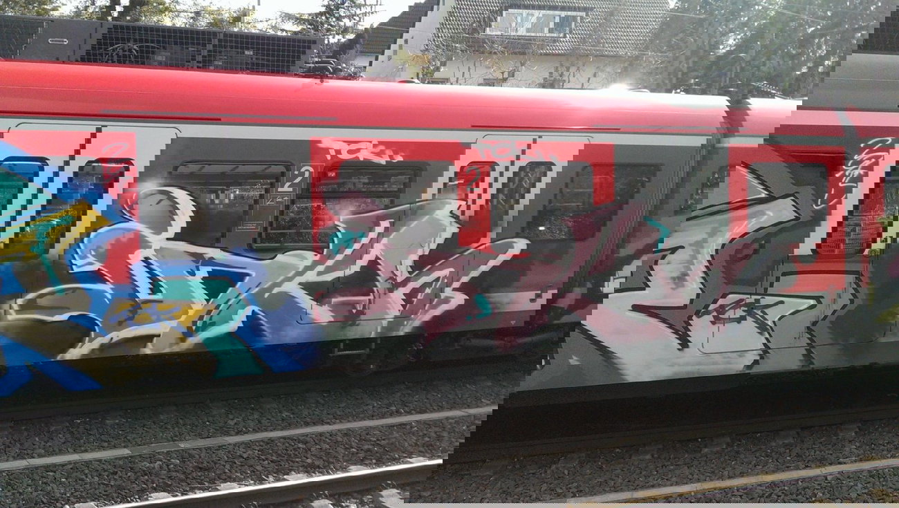 Graffiti Train - Photo by gartenzwerg - ......