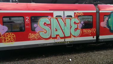 Graffiti Train - Photo by gartenzwerg - save